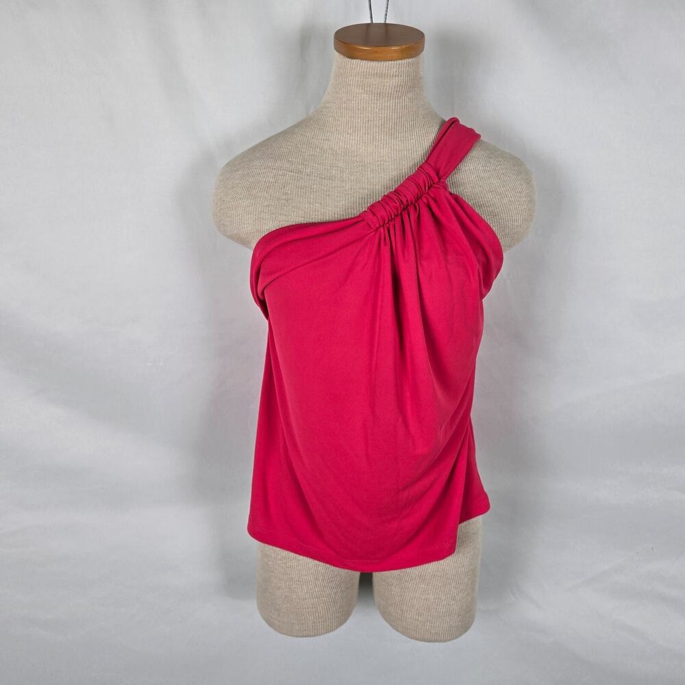Zara Blouse Women's Small Pink One Shoulder Strap Twist NWT